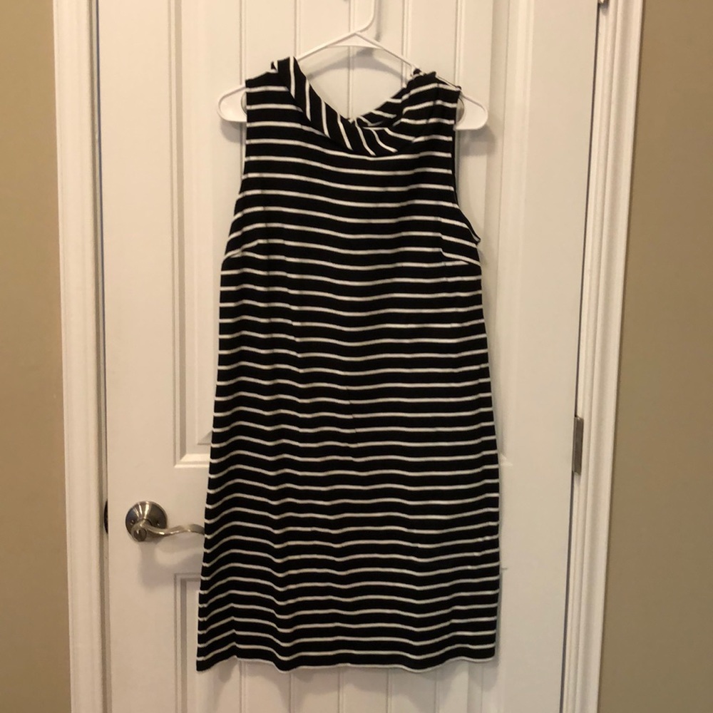 Talbots portrait collar sleeveless dress